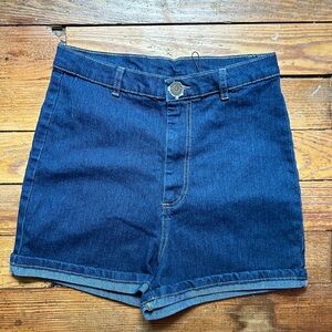 Collectif High Waist Pinup Denim Shorts